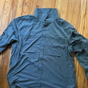 REI Men's Gray Lightweight Shirt Jacket